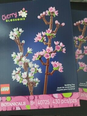2 LEGO Pink & White Cherry Blossom Branches